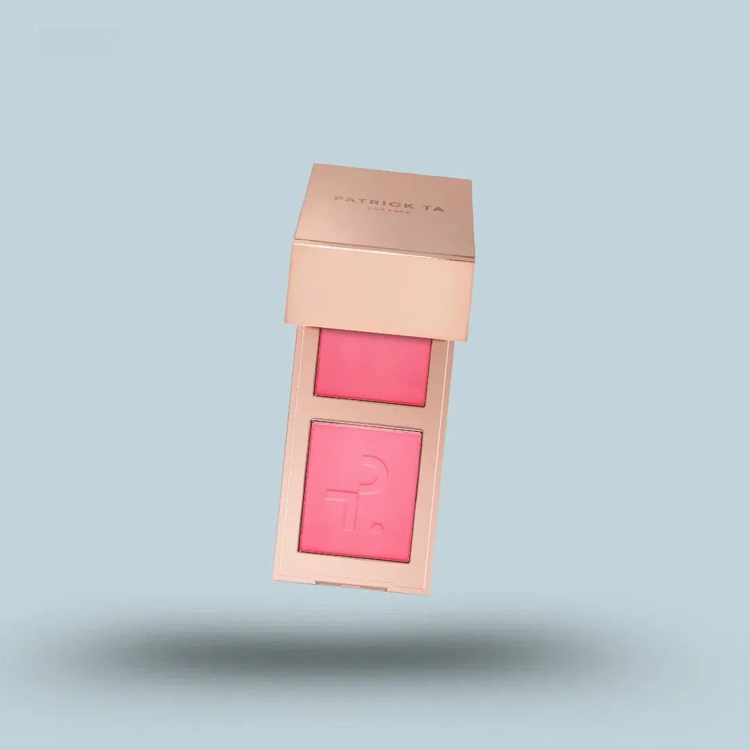 Patrick Ta Mini Major Headlines Double-Take Crème & Powder Blush Duo- Shes That Girl