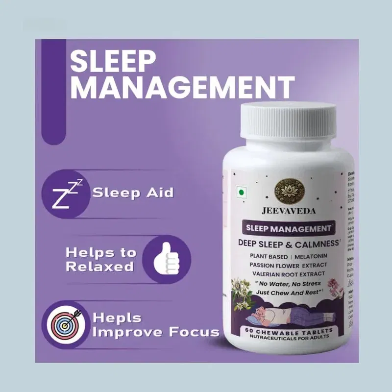 Jeevaveda Sleep Management Chewable Tablets