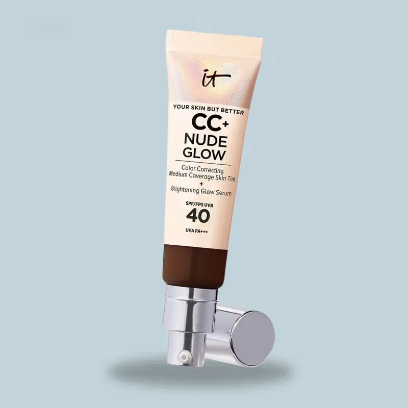 IT Cosmetics CC+ and Nude Glow Lightweight Foundation and Glow Serum with SPF40 32ml (Various Shades)