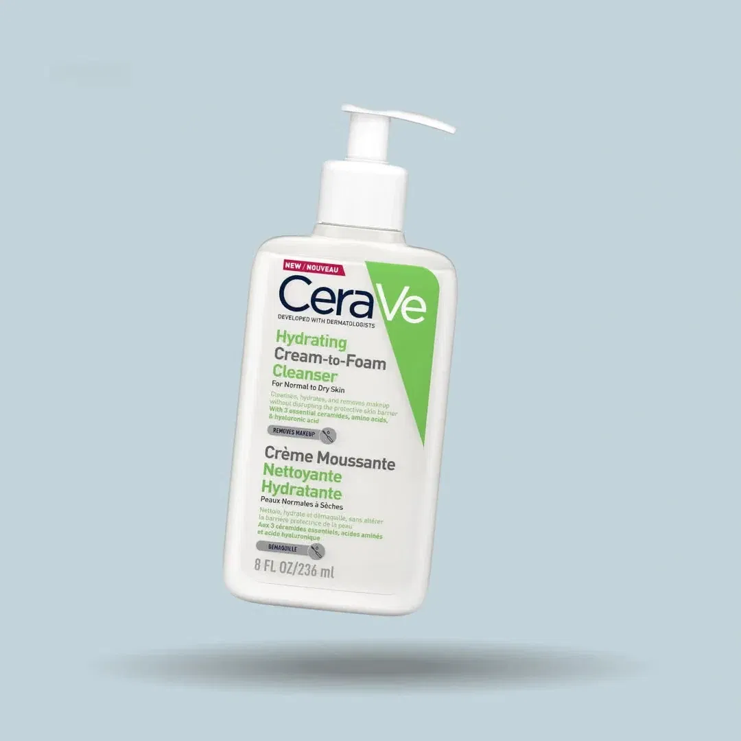 CeraVe Hydrating Cream-To-Foam Cleanser For Normal To Dry Skin