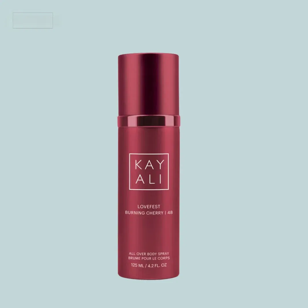 HUDA BEAUTY KAYALI Lovefest Burning Cherry 48 All Over Body Spray 125ml - Limited Edition
