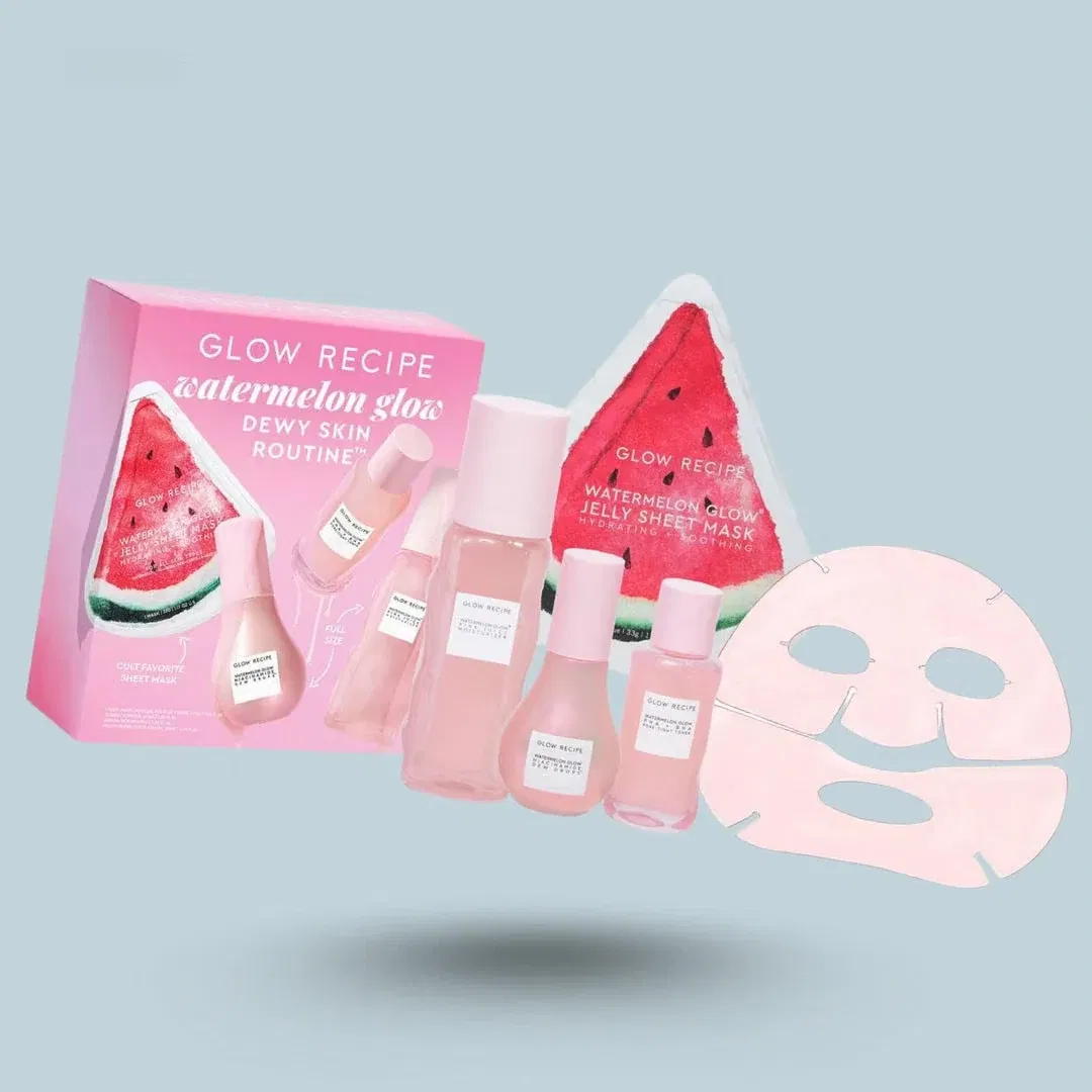 GLOW RECIPE Watermelon Glow Dewy Skin Routine Set
