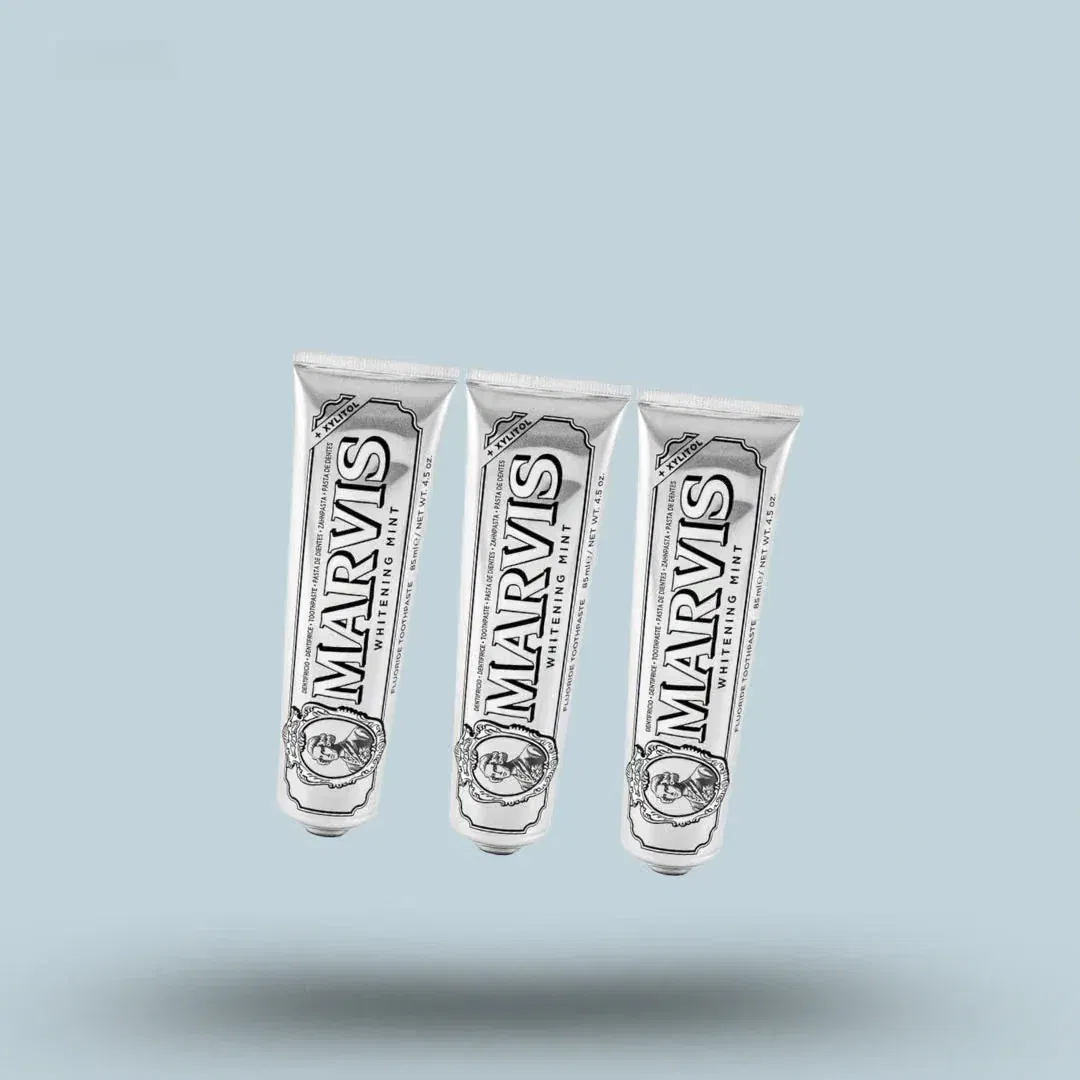 Marvis Whitening Mint Toothpaste Bundle (3x85ml)