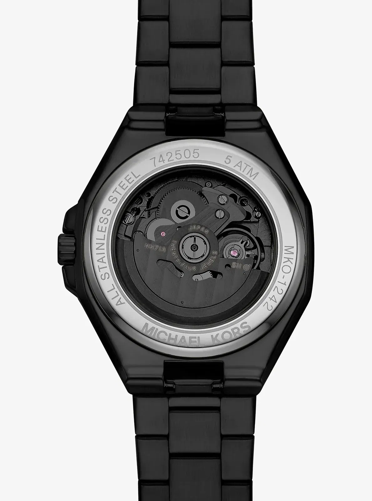 Michael Kors Oversized Callum Black-Tone Watch Black