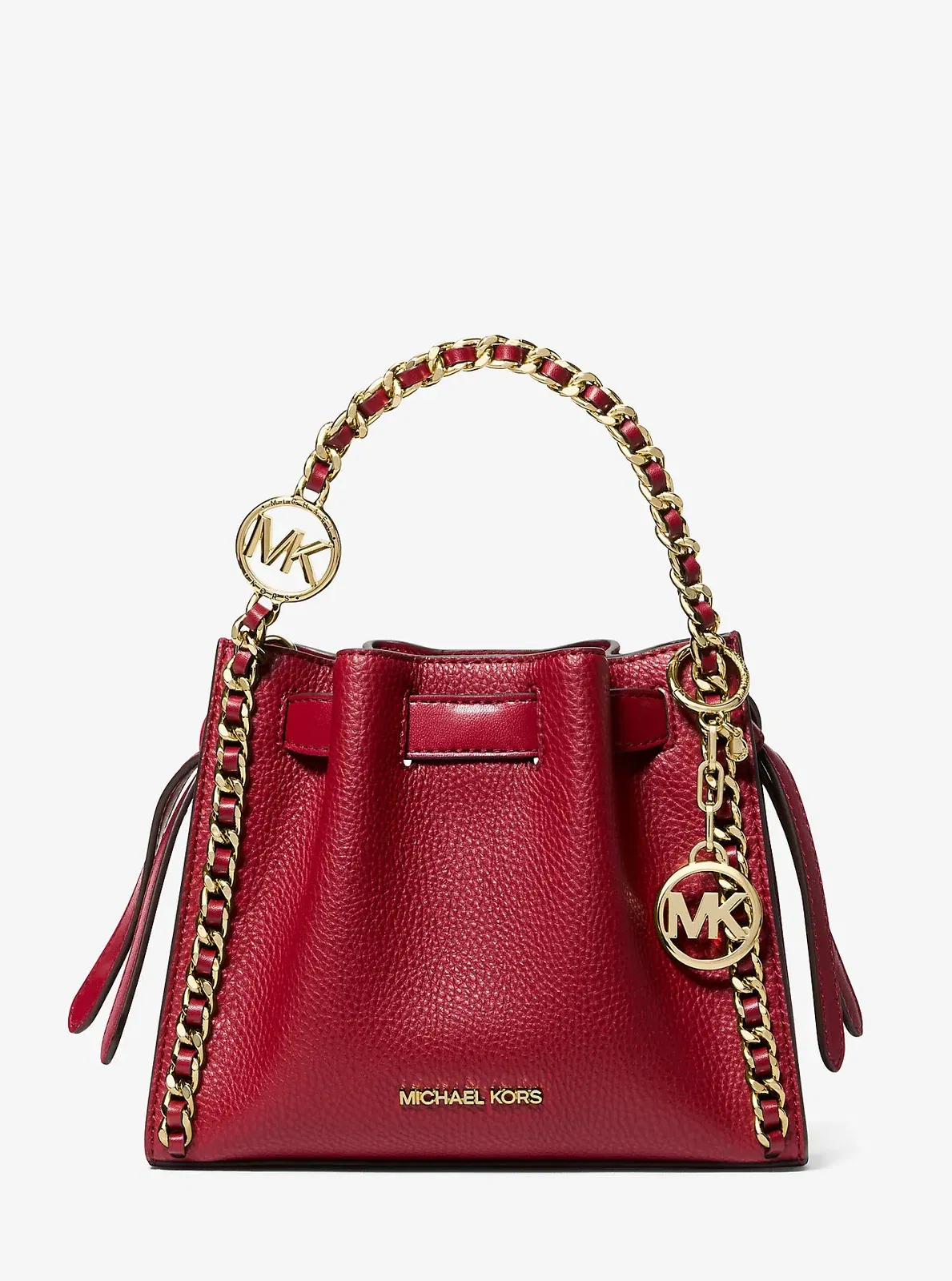 Michael Kors Jet Set Logo Bag Charm 18K Gold