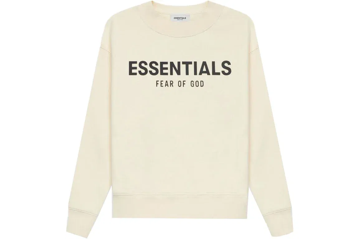 Fear of God Essentials Kids Pull Over Crewneck Cream Buttercream