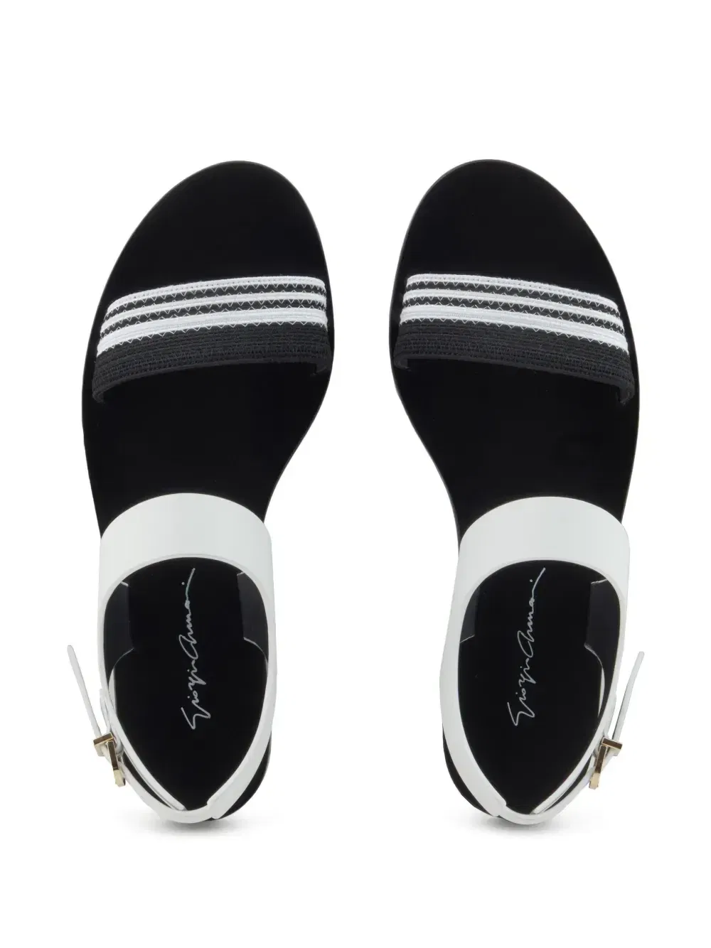 stripe-detail sandals