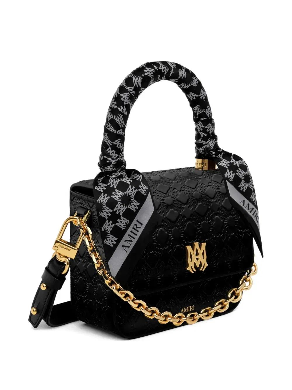 micro Ma Quad embossed tote bag