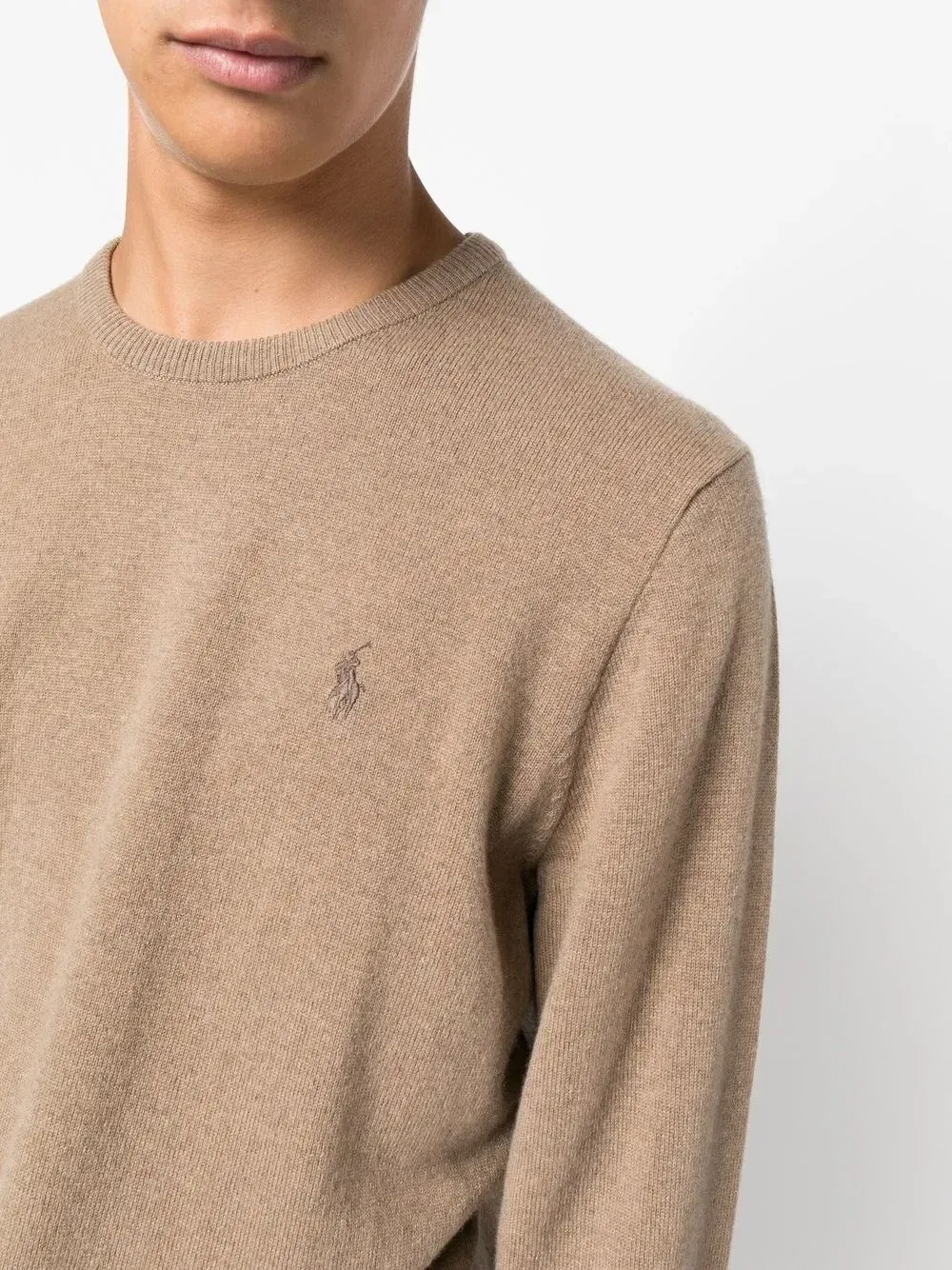 Polo Pony-embroidered wool jumper