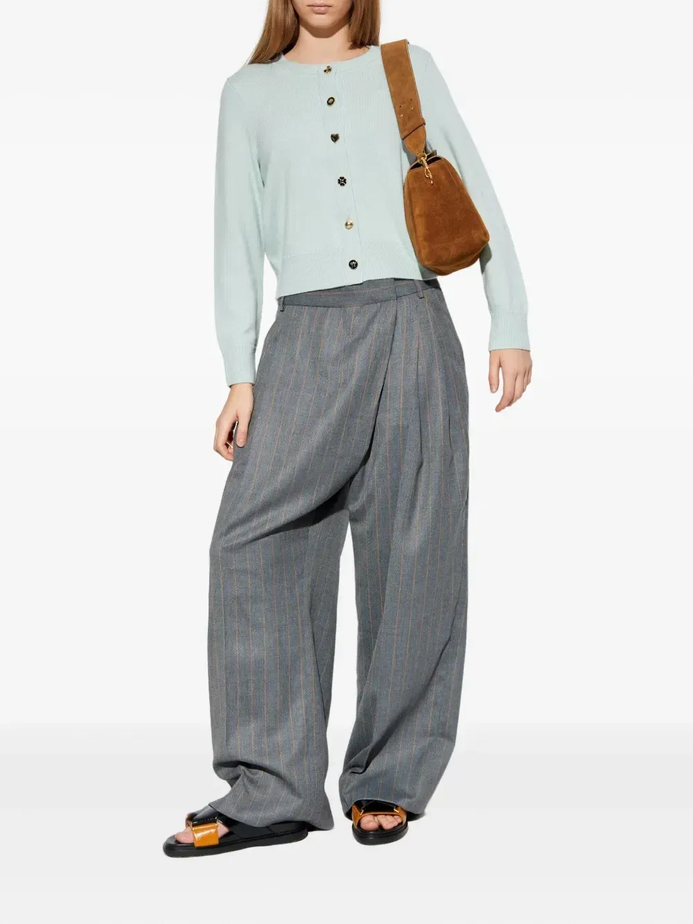 buttoned wool cardigan