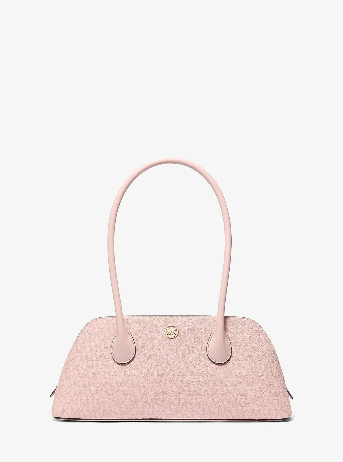 Michael Kors Petra Medium Signature Logo Shoulder Bag Powder Blush