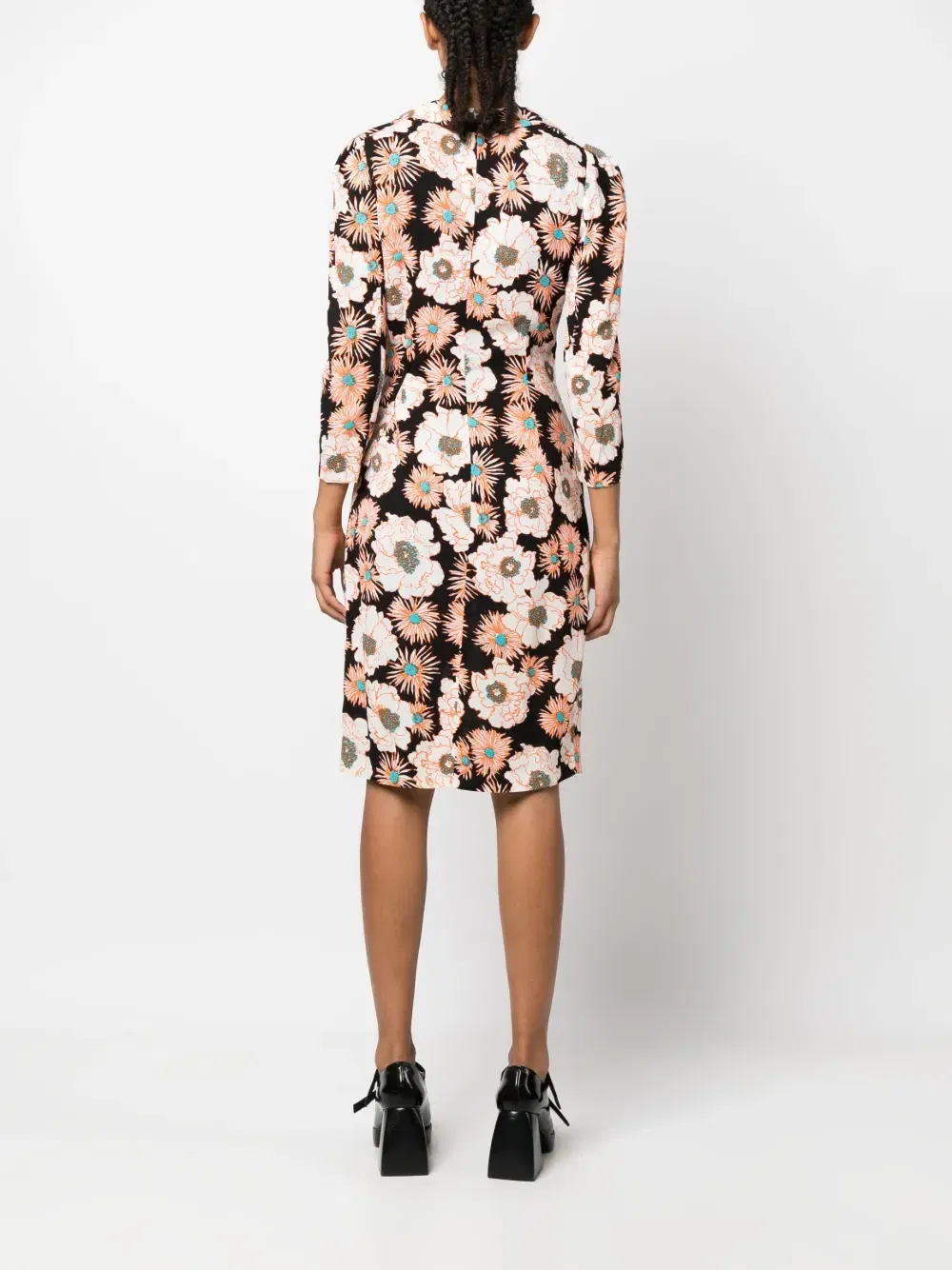 2000s floral wrap-around dress