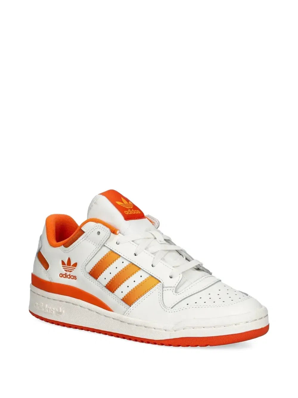 Forum Low CL three-stripe leather sneakers