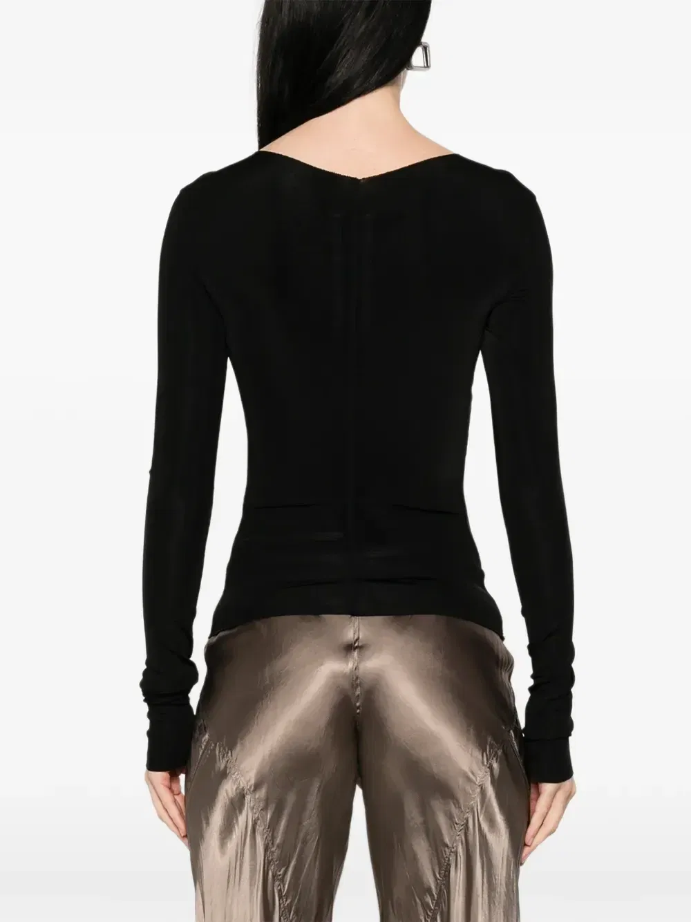 Temple long-sleeve top