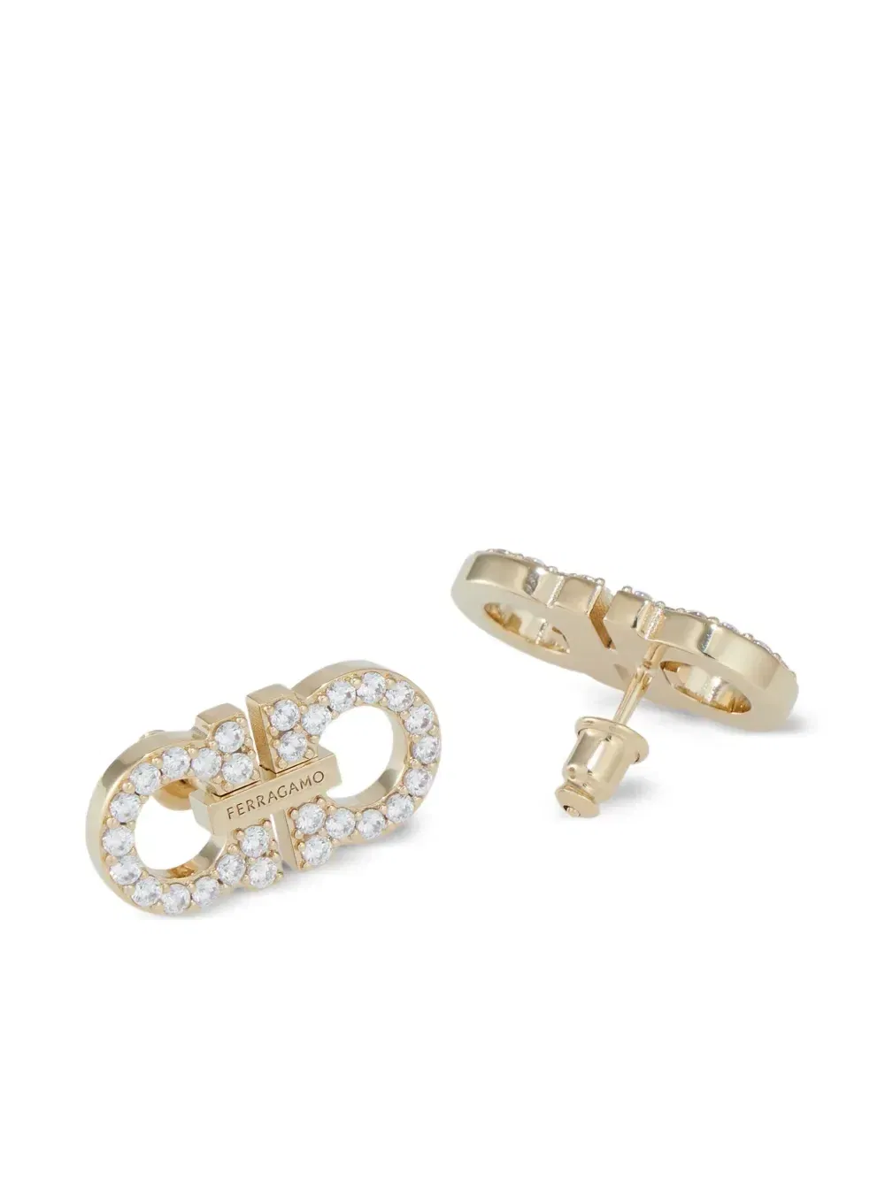 Double Gancini earrings