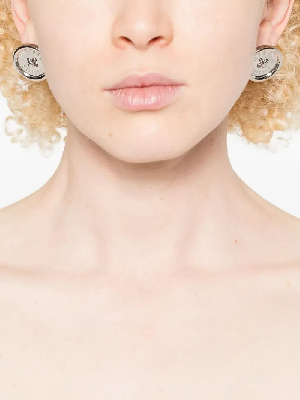 Button earrings