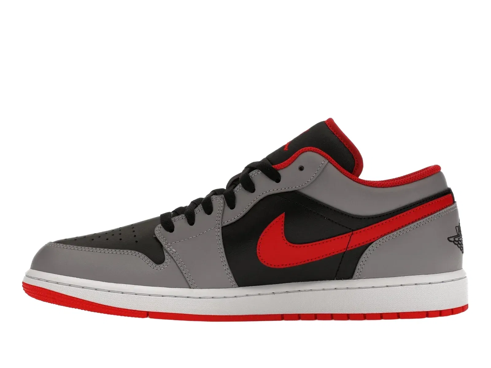 Air Jordan 1 Low Black Cement Grey Fire Red