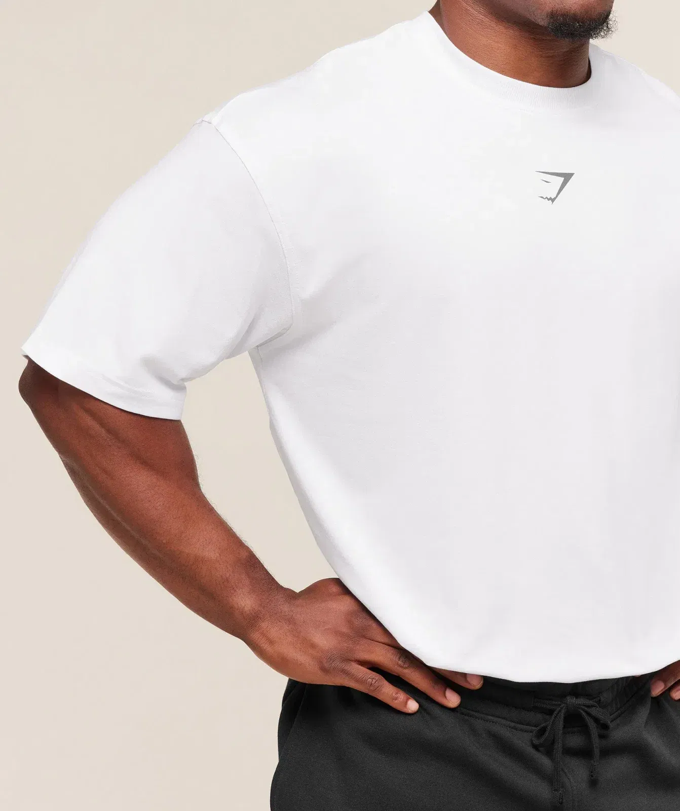 Gymshark Power T-Shirt oversized fit White