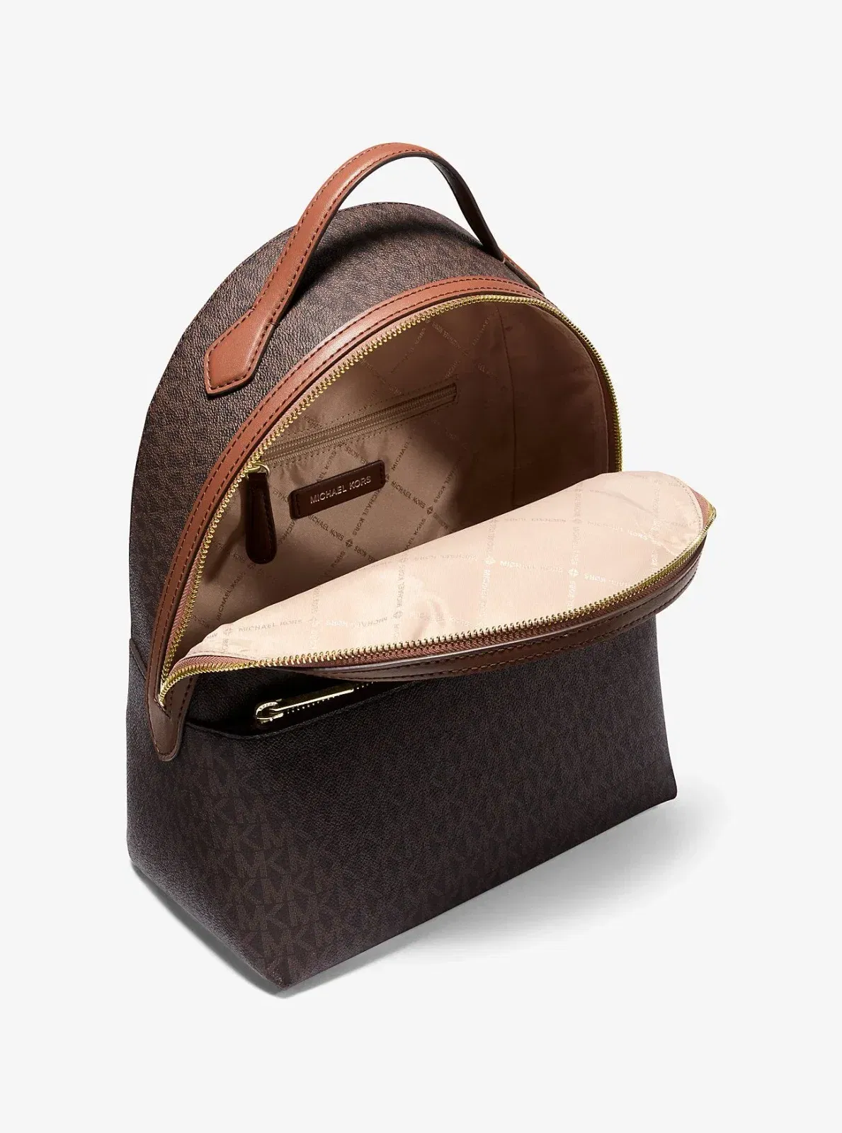 Michael Kors Sheila Medium Logo Backpack Brown