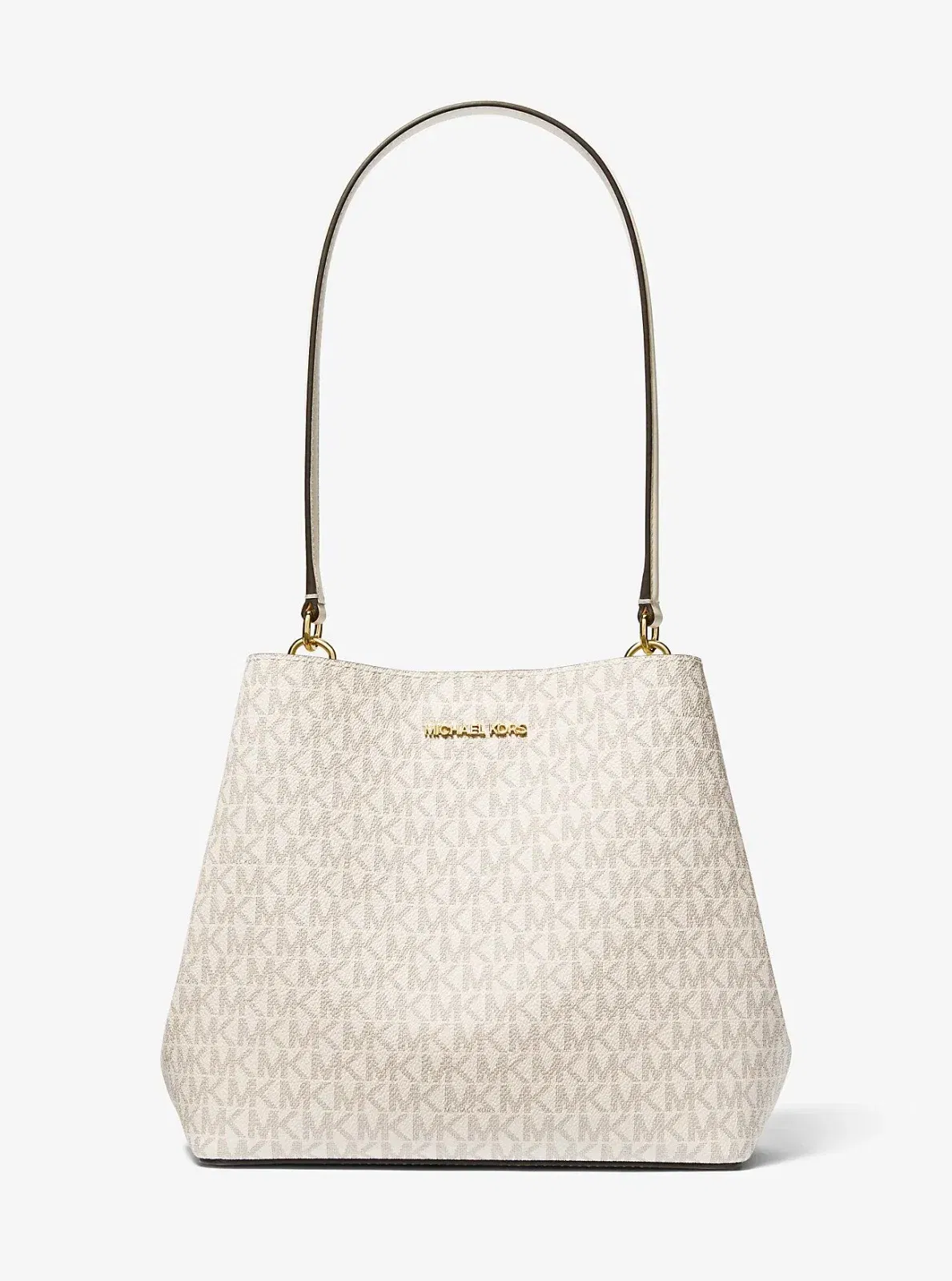 Michael Kors Pratt Medium Signature Logo Shoulder Bag Lt Crm Multi
