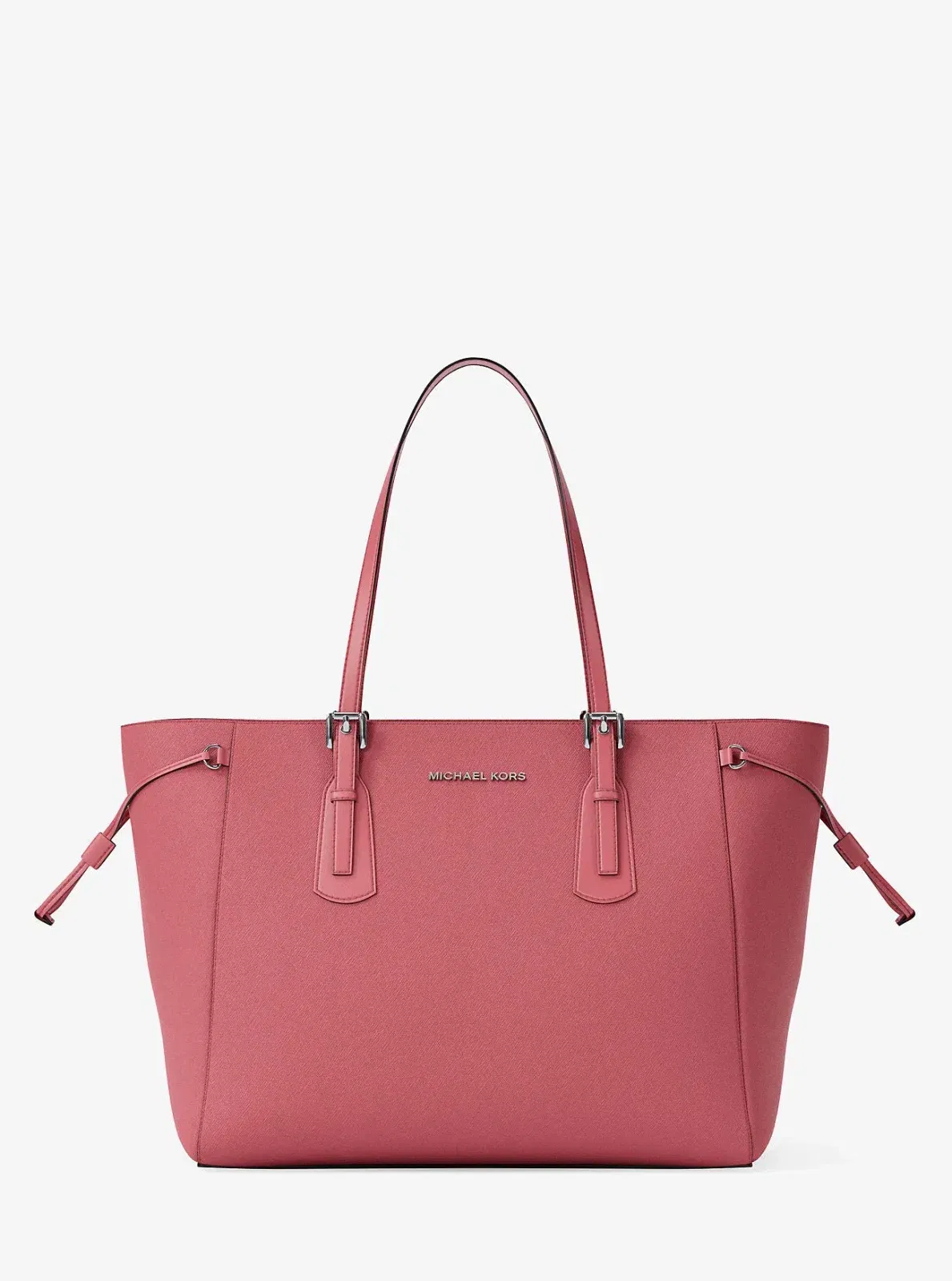 Michael Kors Voyager Large Saffiano Leather Tote Bag Hibiscus