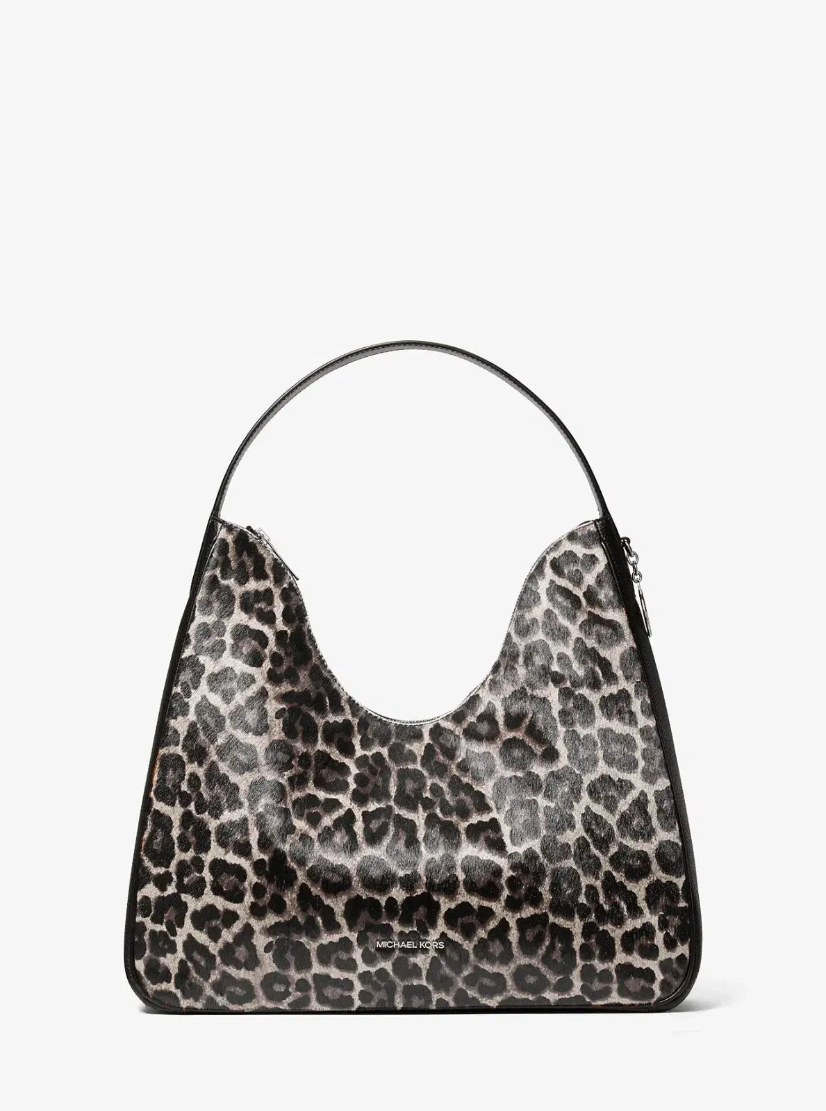 Michael Kors Carson Medium Crocodile Embossed Satchel Black