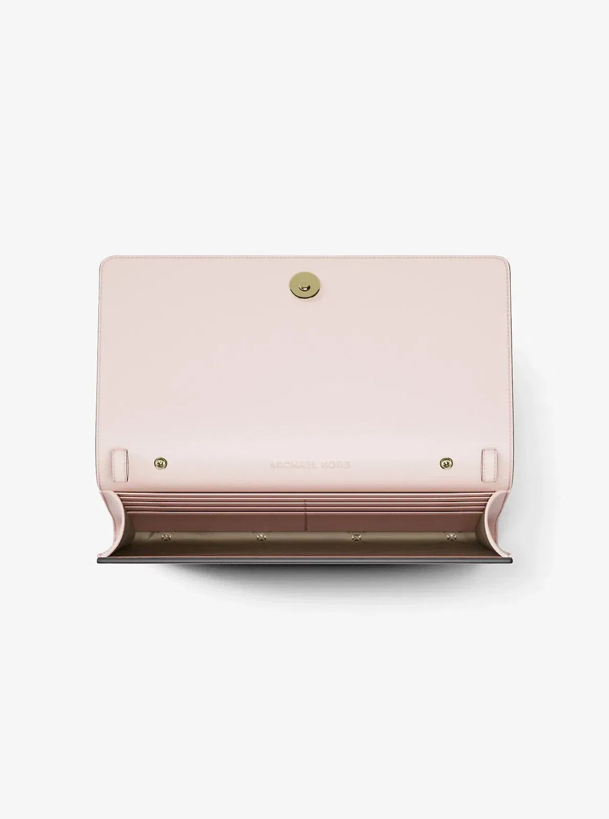 Michael Kors Jet Set Medium Saffiano Leather Crossbody Bag Powder Blush