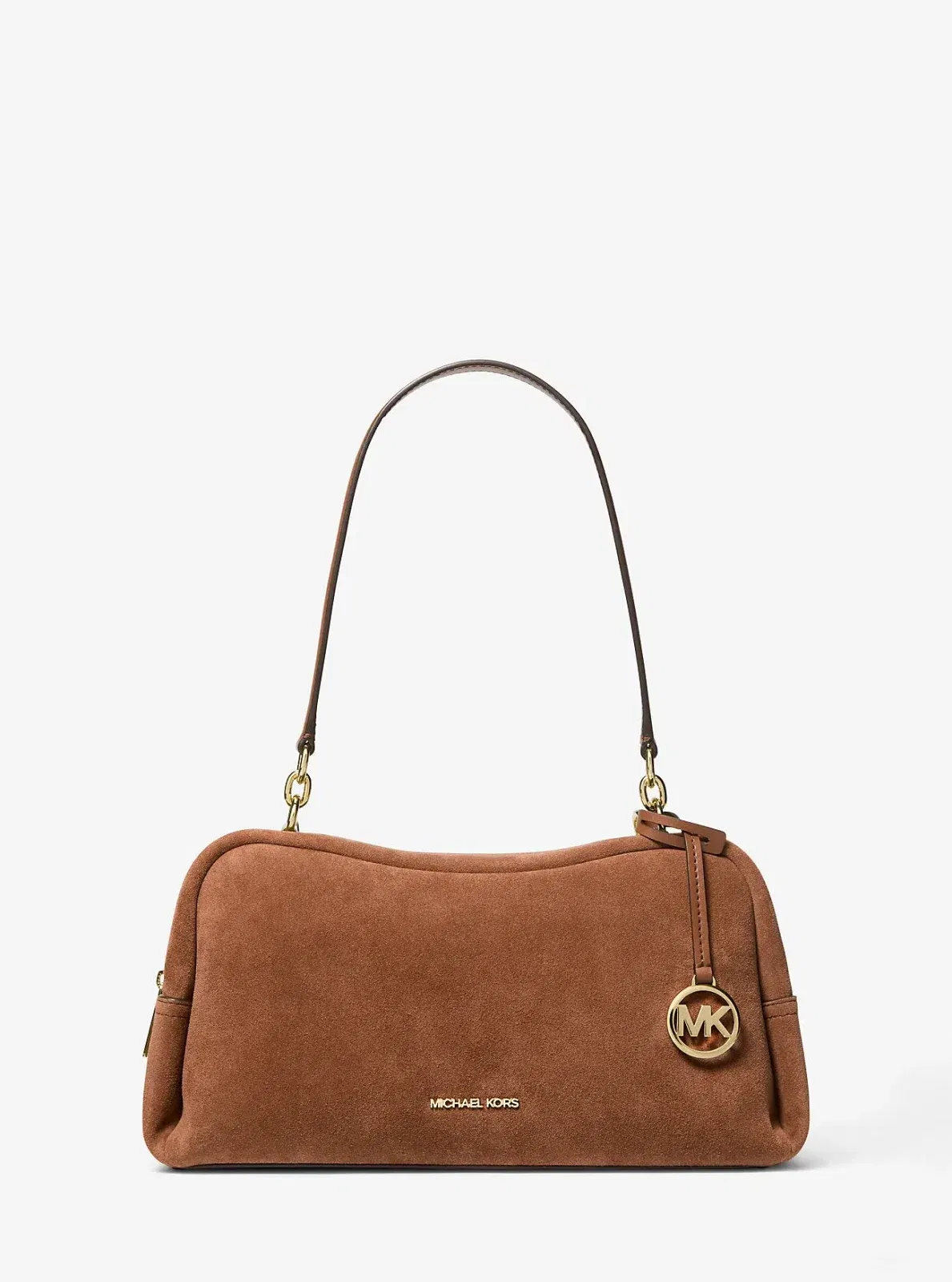 Michael Kors Cecily Medium Suede Shoulder Bag Luggage
