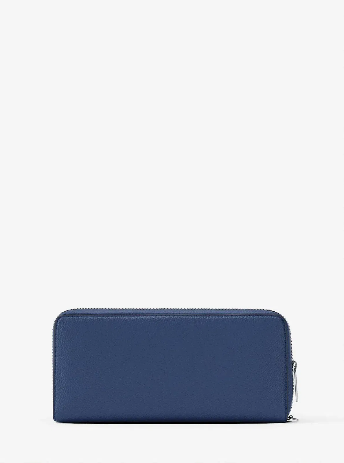 Michael Kors Large Pebbled Leather Continental Wallet Galaxy Blue
