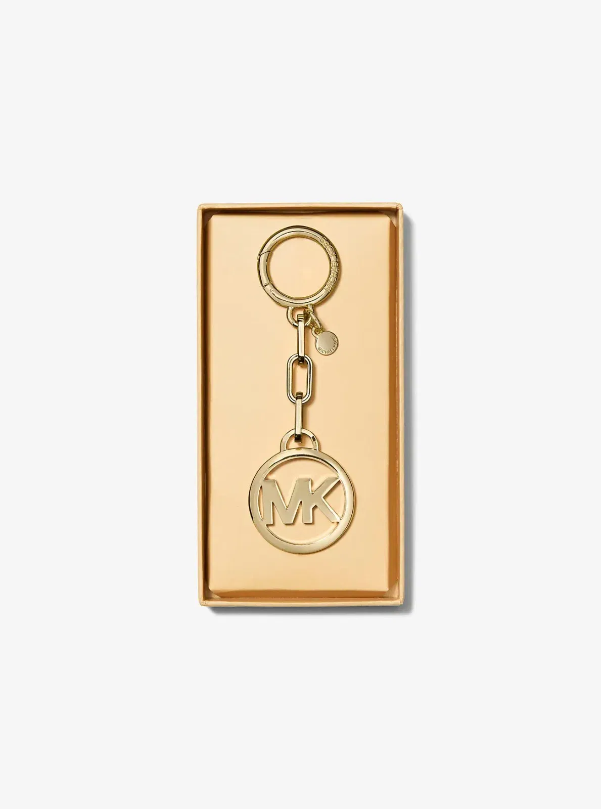 Michael Kors Jet Set Logo Bag Charm 18K Gold