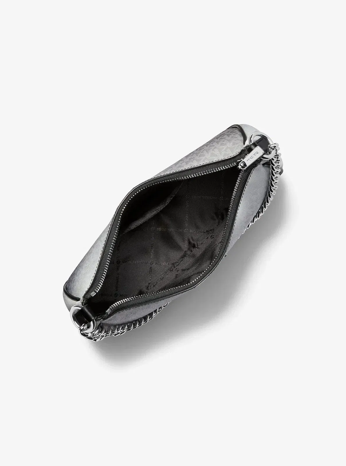 Michael Kors Jet Set Large Ombre Signature Logo Pochette Black Combo