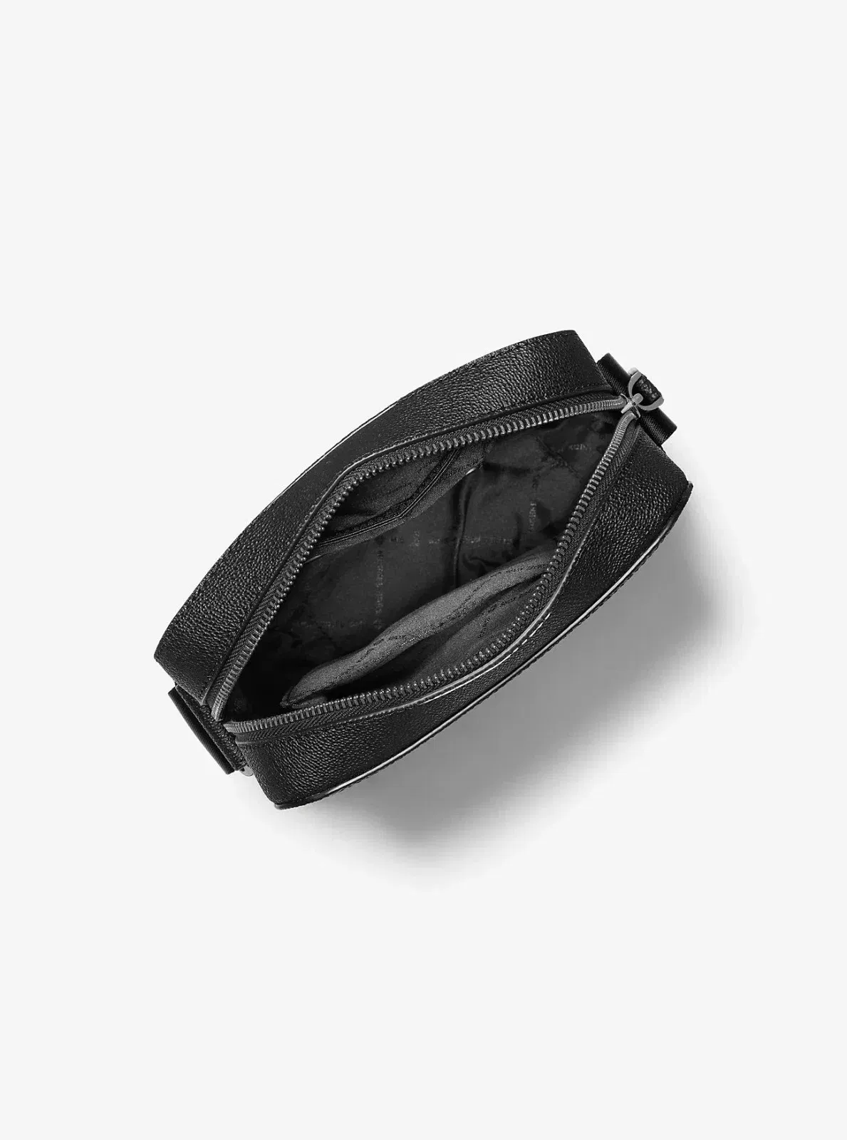 Michael Kors Cooper Signature Logo Stripe Flight Bag Silver