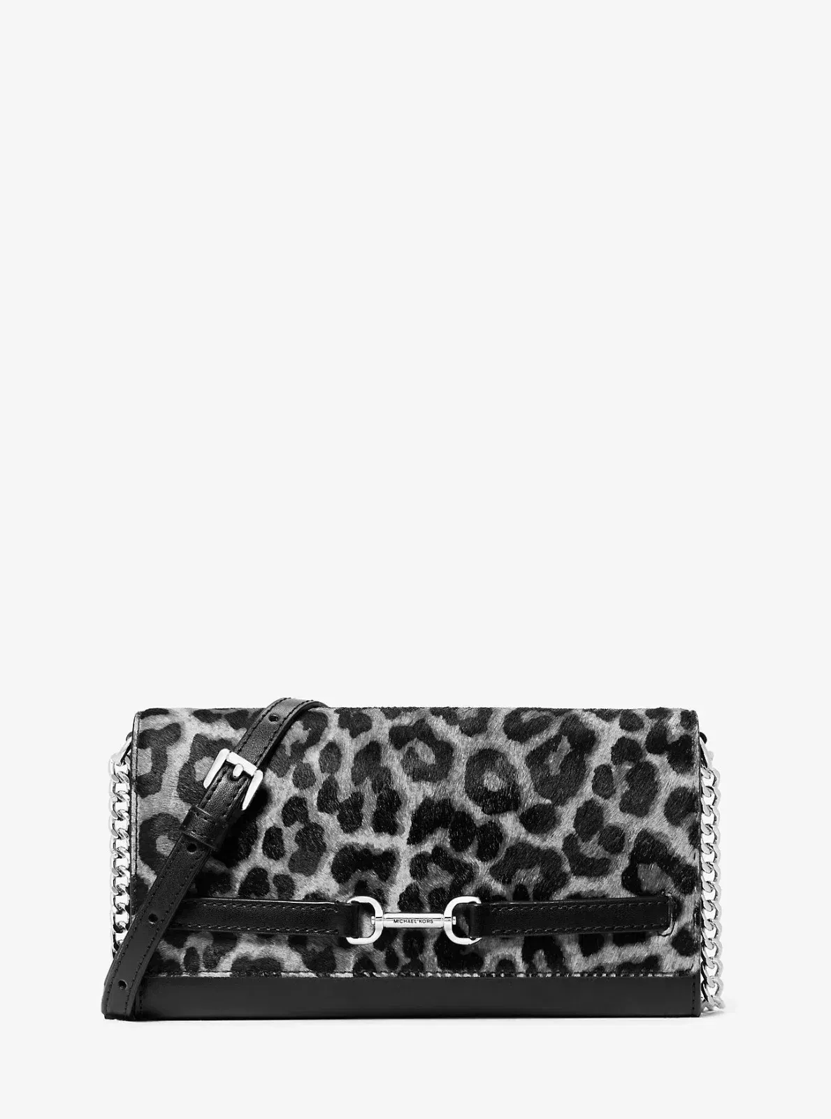 Michael Kors Jet Set Small Printed Wristlet Black