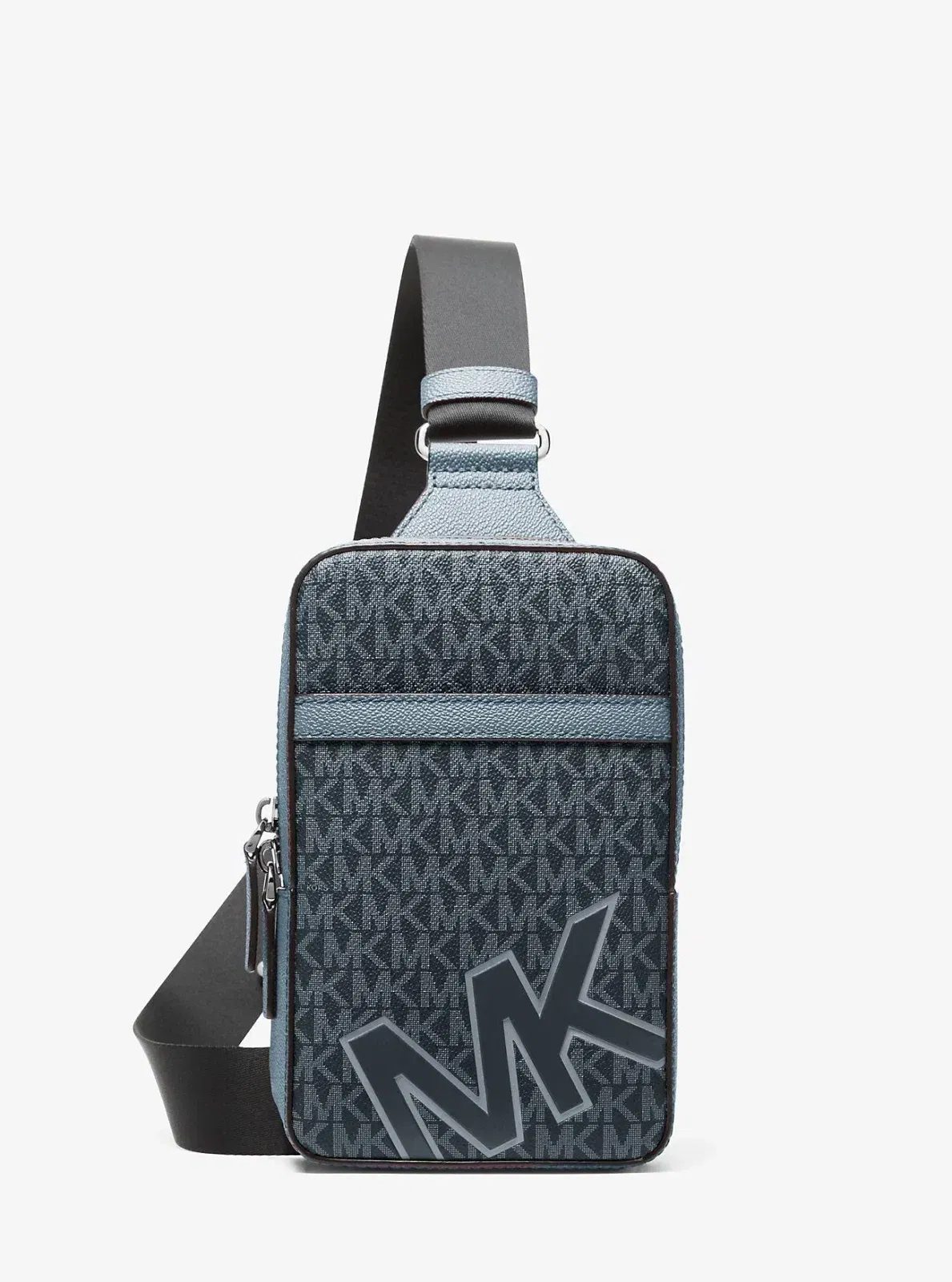Michael Kors Cooper Medium Signature Logo Sling Pack Cornflower