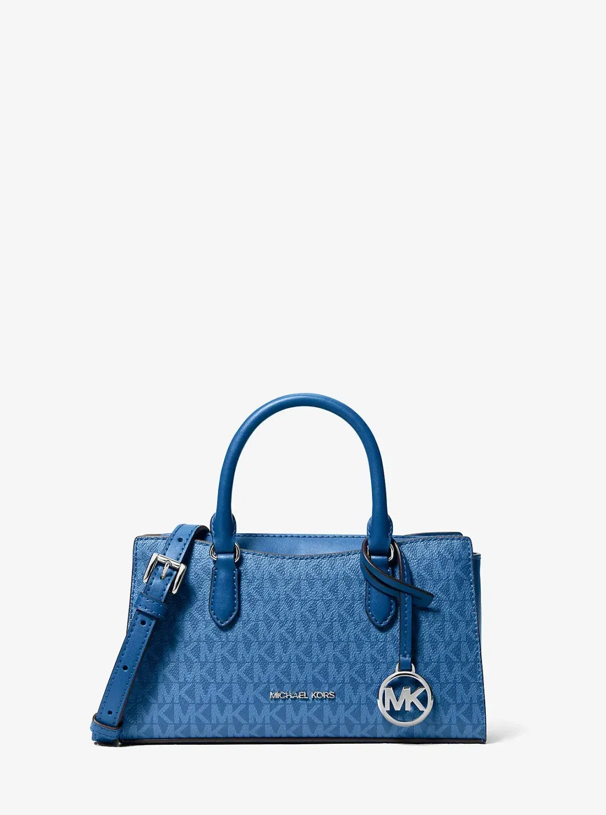 Michael Kors Arden Small Signature Logo Messenger Bag Galaxy Blue