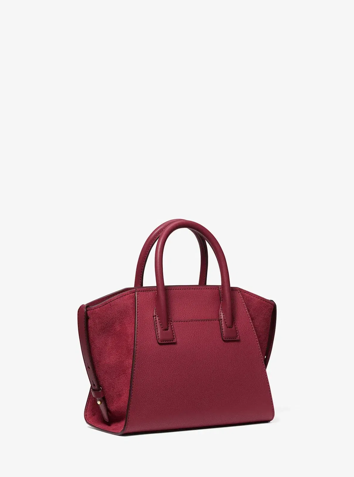 Michael Kors Khai Medium Nylon Messenger Bag Dk Raspberry