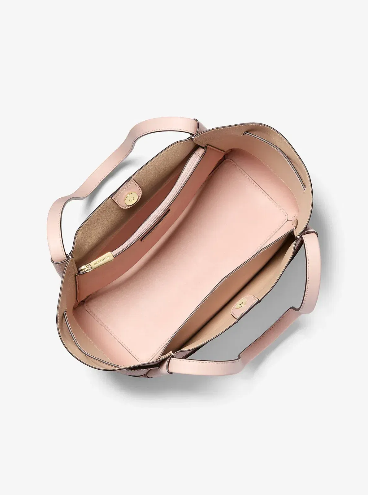Michael Kors Reed Large Pebbled Leather Tote Bag Powder Blush