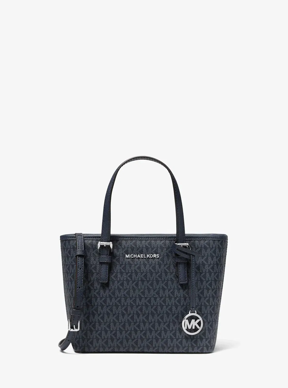 Michael Kors Jet Set Travel Extra-Small Logo Top-Zip Tote Bag Admiral