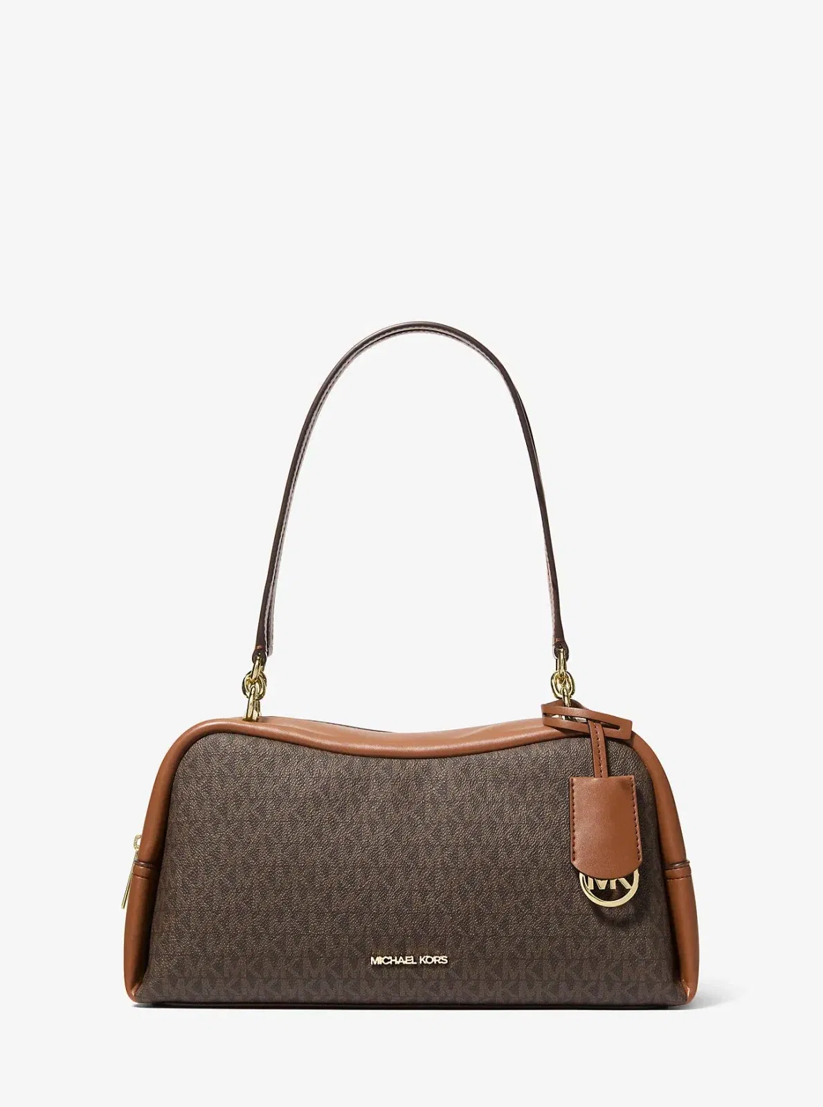 Michael Kors Cecily Medium Signature Logo Shoulder Bag Brown