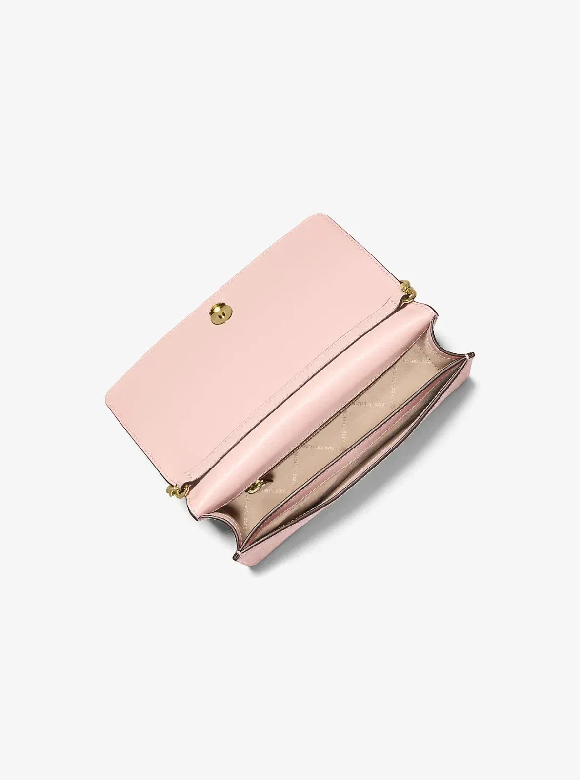 Michael Kors Jet Set Medium Signature Logo Crossbody Bag Powder Blush