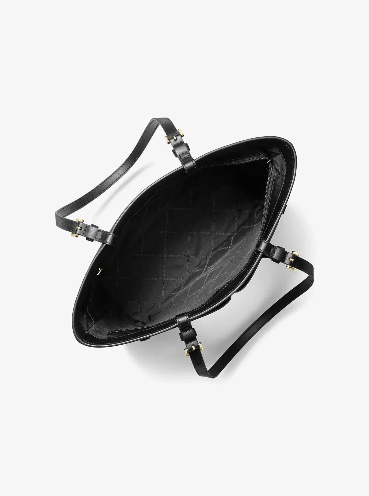 Michael Kors Jet Set Medium Pocket Tote Bag Black