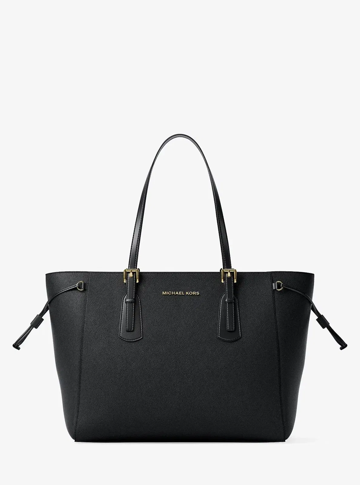 Michael Kors Voyager Large Saffiano Leather Tote Bag Black