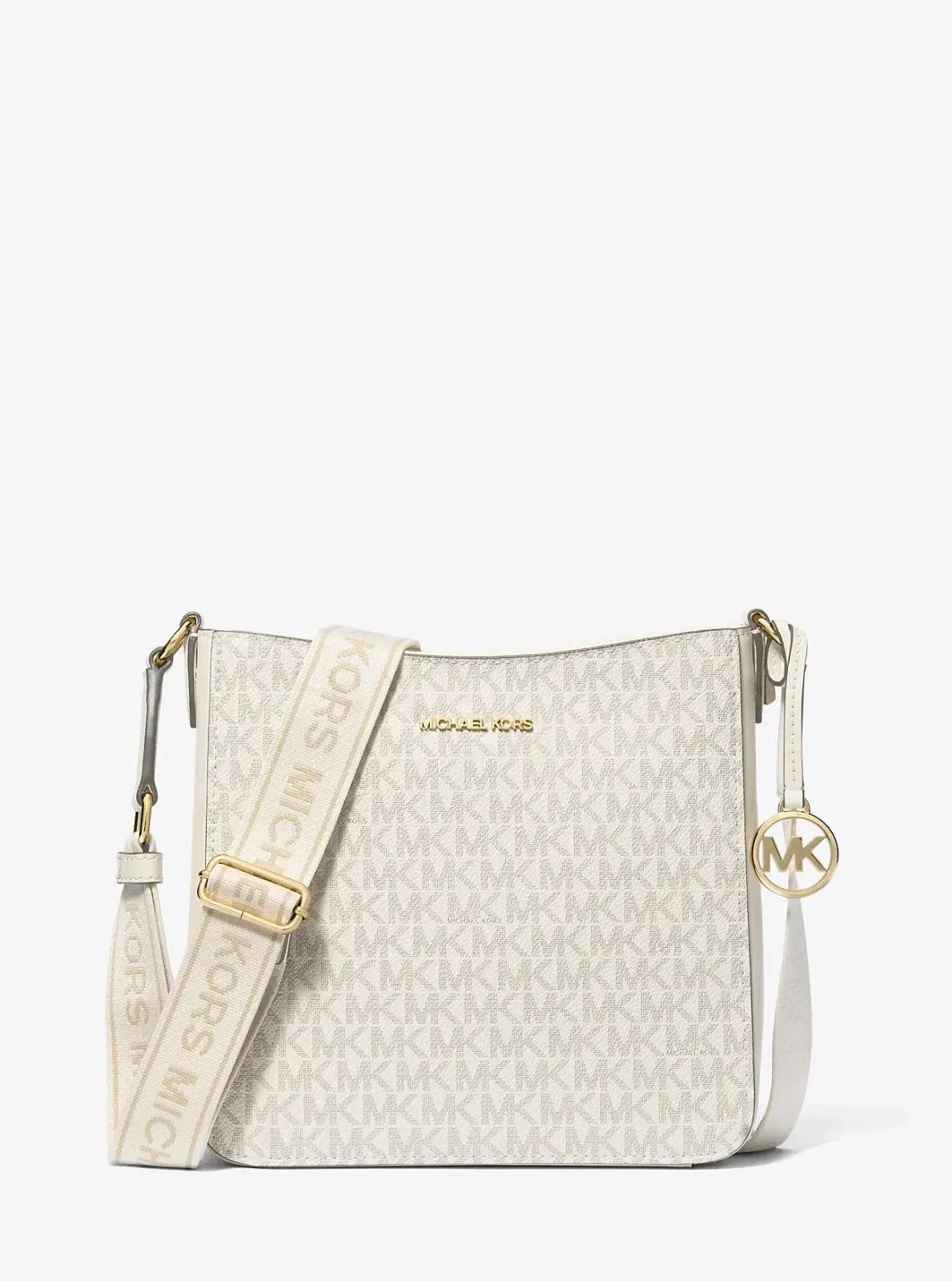 Michael Kors Jet Set Travel Small Signature Logo Messenger Bag Lt Crm Multi