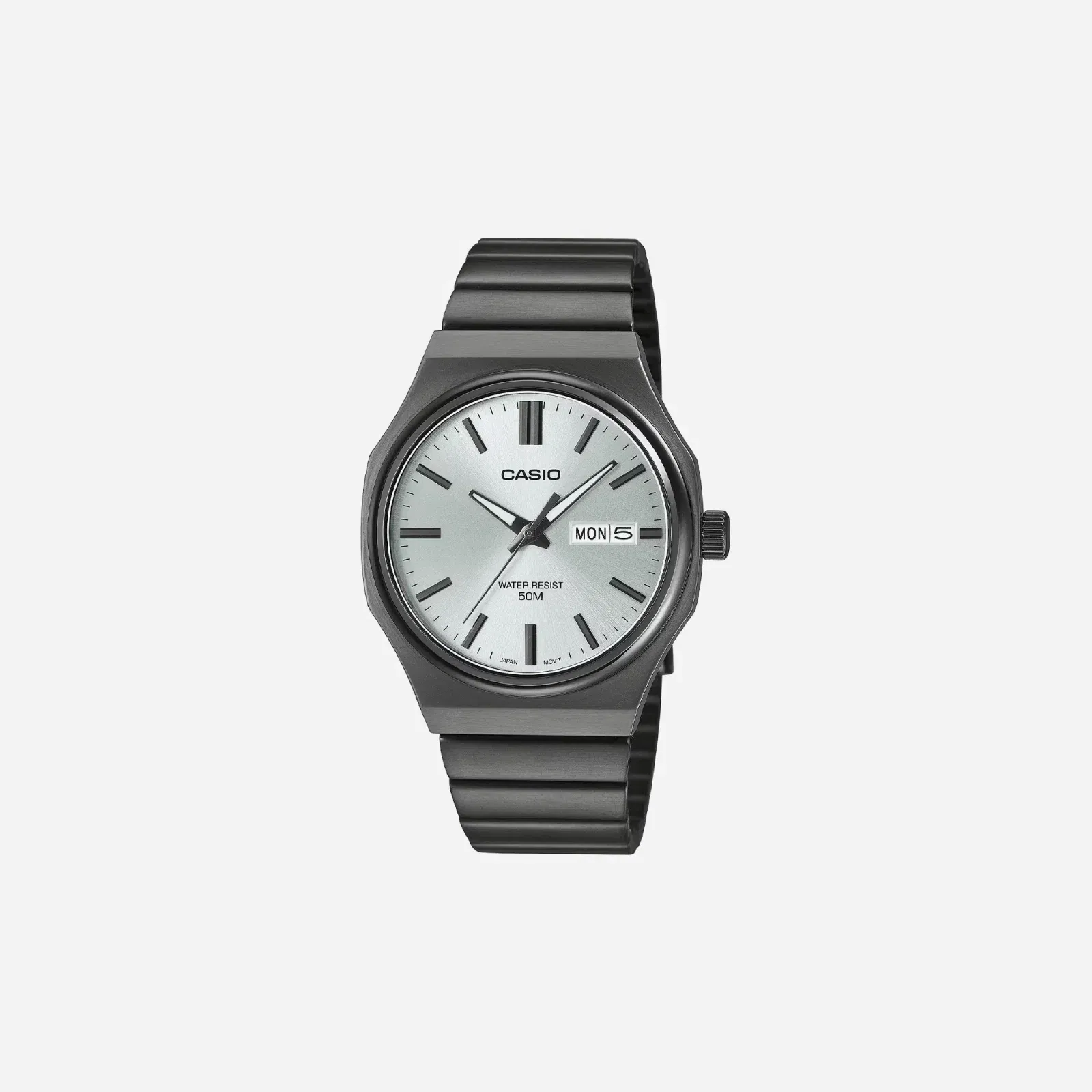Casio Enticer Quartz Silver Dial Analog Stainless Steel Watch MTP-E735B-7AVDF