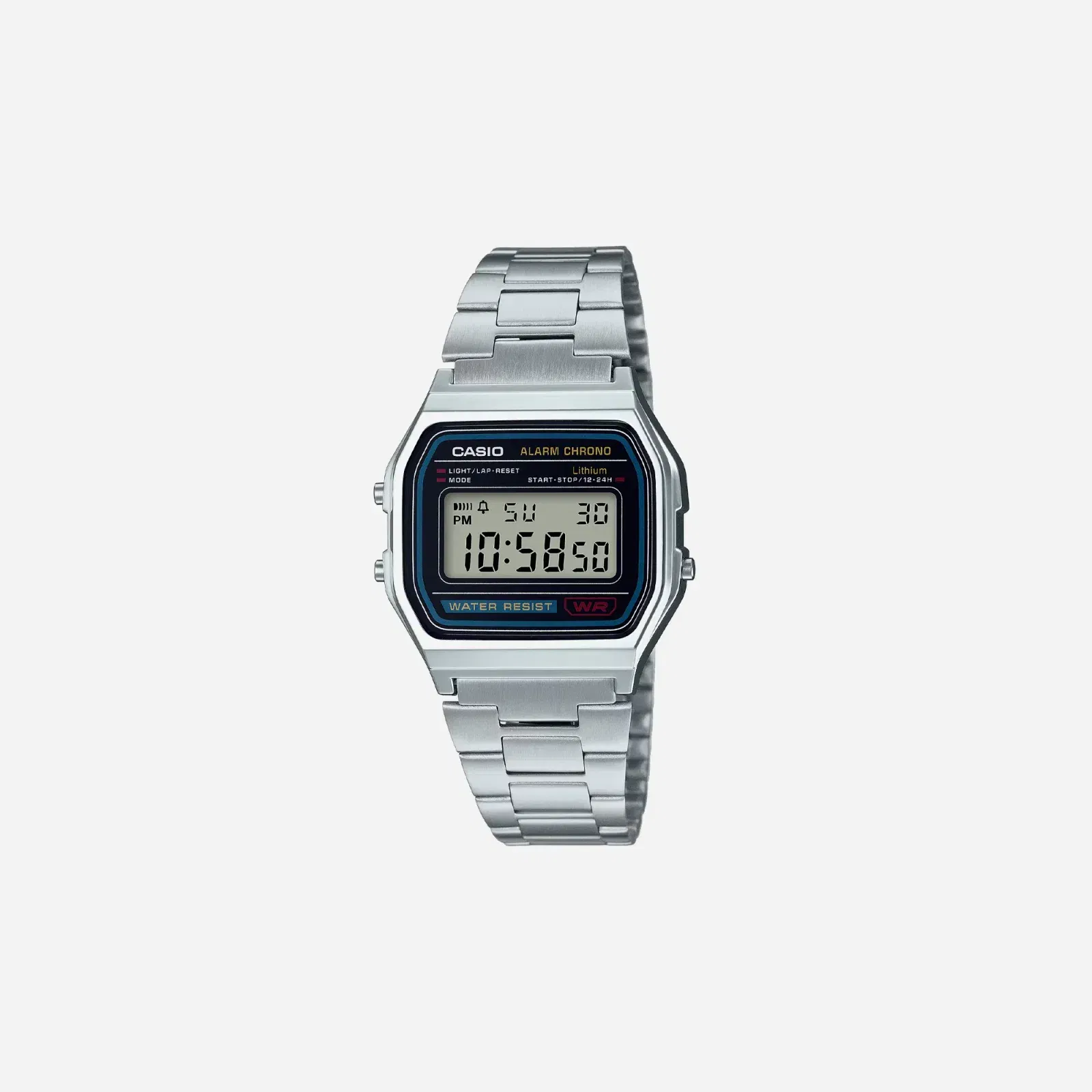 Casio Vintage Silver A158WA-1 Digital Unisex Watch
