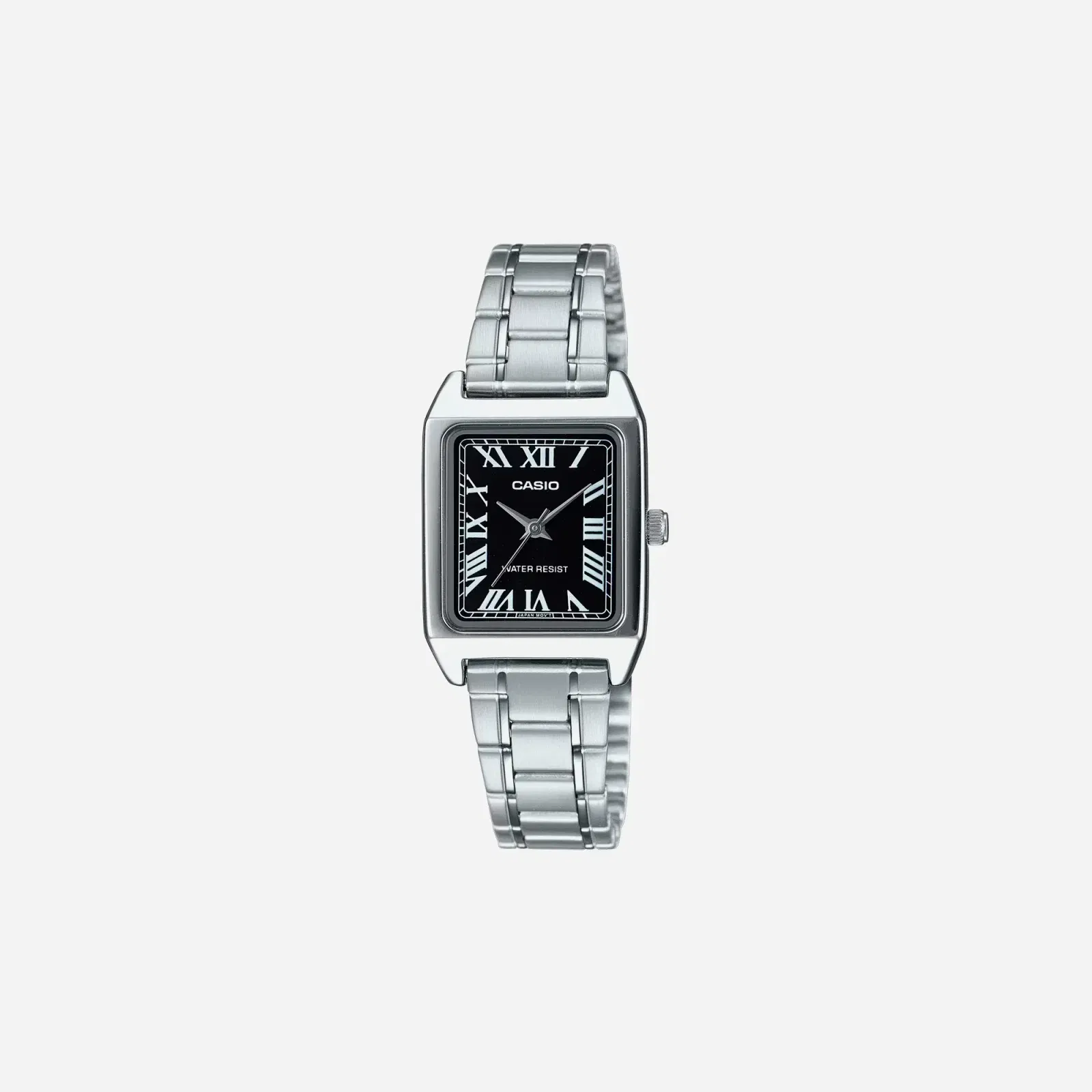 Casio LTP-V007D-1BUDF Black Dial SIlver Stainless Steel Watch
