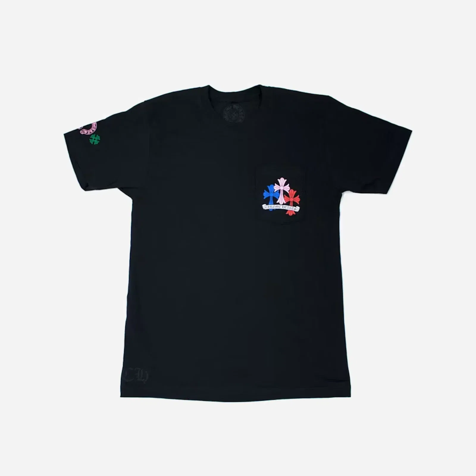 Chrome Hearts Multi Color Cross Cemetery T-Shirt Black