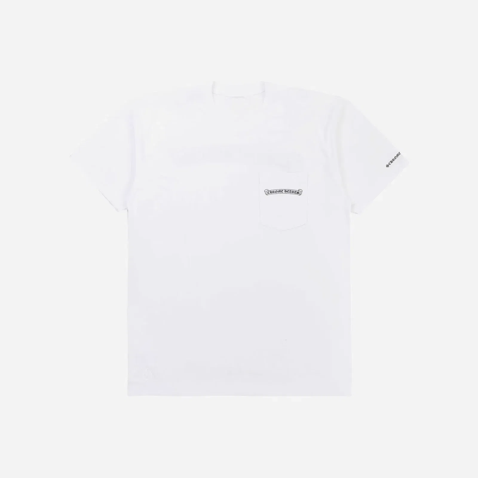 Chrome Hearts Scroll Logo Pocket T-Shirt White
