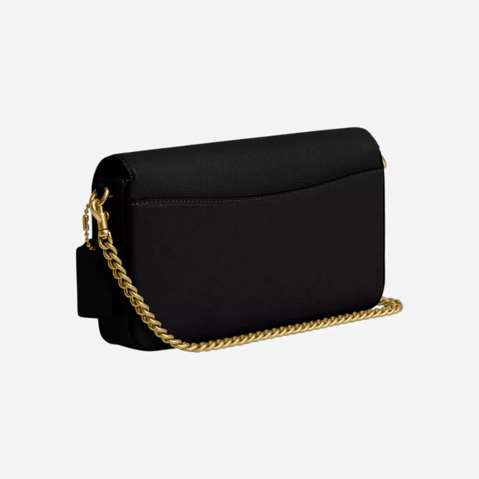 Coach Hadley Large Shoulder Bag Pebbled Leather-Gold-Black