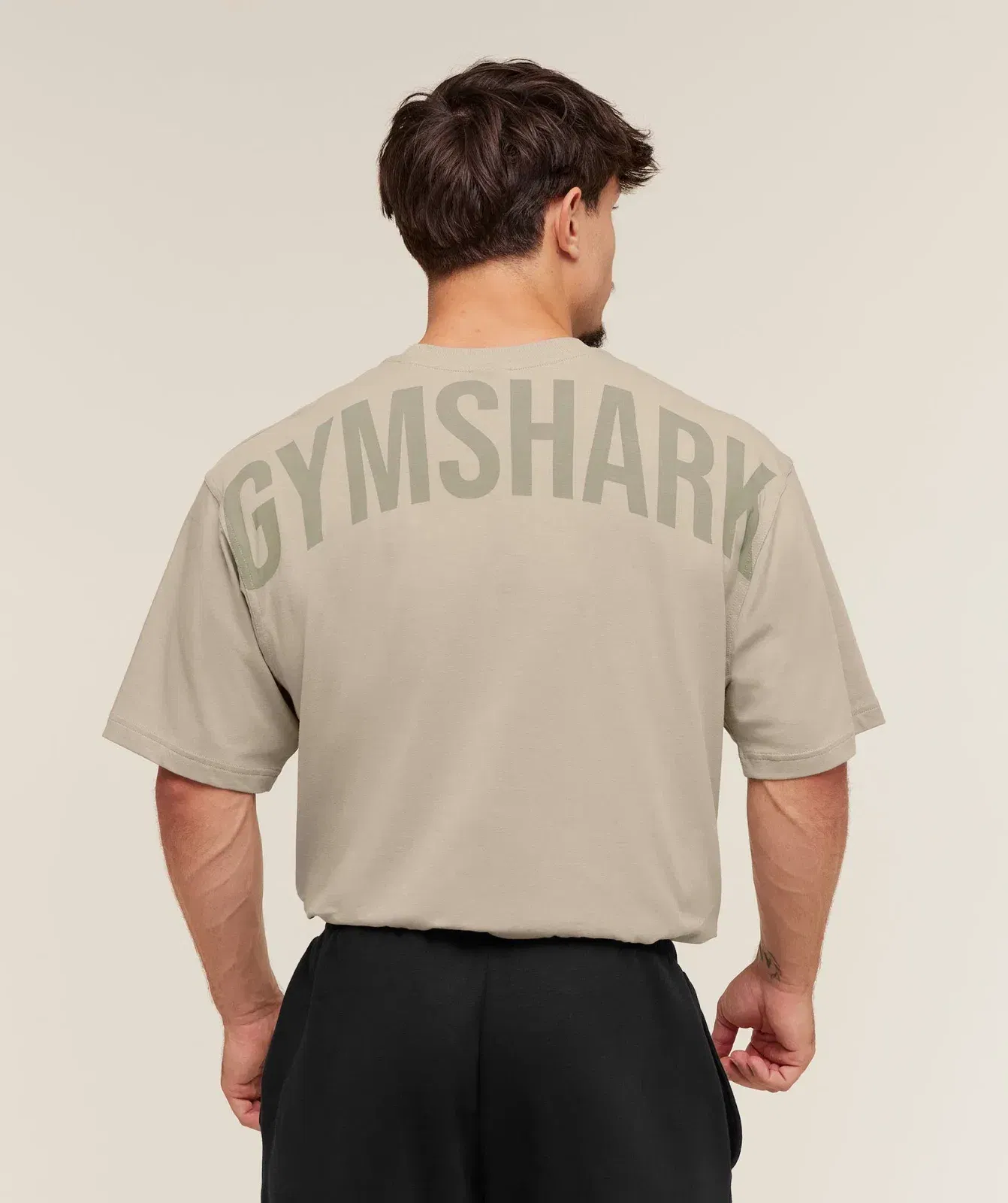 Power T-Shirt oversized fit Mushroom Grey